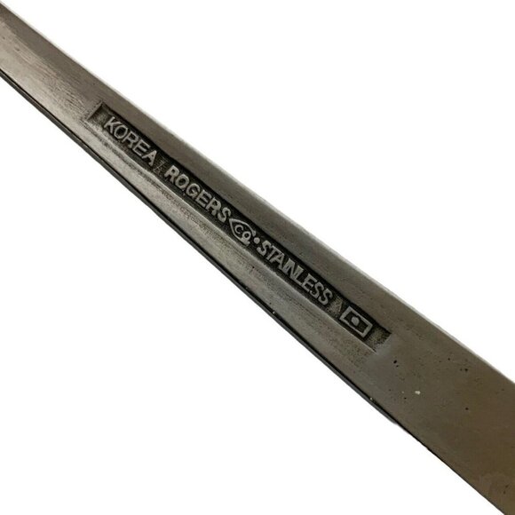 Rogers by Stanley Roberts Danesmore 4 Oval Soup Spoons Satin Stainless Steel 70s - Picture 4 of 4